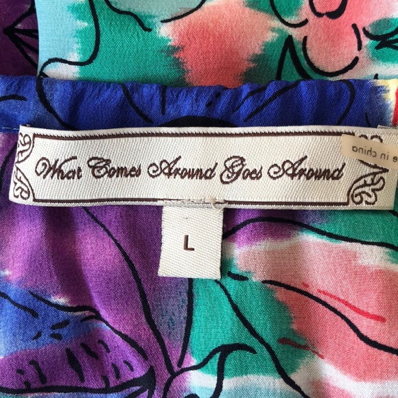 What Comes Around Goes Around Floral Shorts Romper - Picture 9 of 9